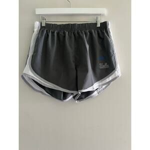 NEW Nike UCLA Dri-fit Running Shorts Built In Underwear Gray w Blue Size Large